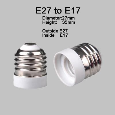 E12 E14 E17 E27 E40 B22 GU5.3 MR16 GU10 G4 G9 G24 alap foglalat átalakító adapter lámpa izzójához