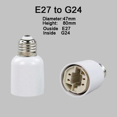 E12 E14 E17 E27 E40 B22 GU5.3 MR16 GU10 G4 G9 G24 alap foglalat átalakító adapter lámpa izzójához