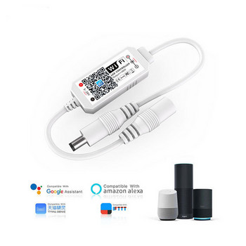 Smart Magic Home Wifi Controller για Μονόχρωμο Φωτιστικό λωρίδας LED DC 5V 12V 24V Wireless Voice Timer Ελεγκτής μουσικής APP Dimmer