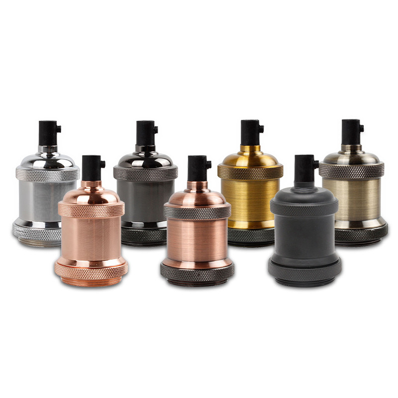 KARWEN Vintage függőlámpa talp Retro ipari függőlámpatartó egyszerű függőlámpa 110V 220V lámpatestek E27 étterembe