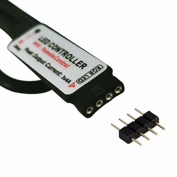 USB 24 Key RGB LED Controller 5V IR Remote RGB LED Dimmer USB Interface 4 Pin Εφαρμογή σε 2835 5050 3528 RGB Led Strip Light
