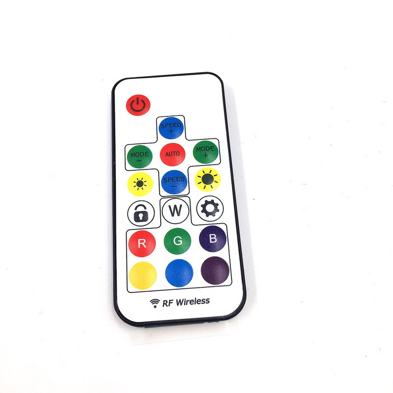 17 kulcsos USB-csatlakozókábel 5 V-os 3 tűs WS2811 RGB digitális LED pixelcsíkokhoz gombvezérlővel, álomszínű LED csatlakozóval