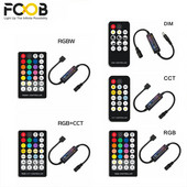 RF14 LED fénycsík vezérlő 17 21 28 gombok 5050 DIM RGB RGBW RGBCCT 4 tűs 5 tűs 6 tűs LED fények szalagvezérlő DC5-24V