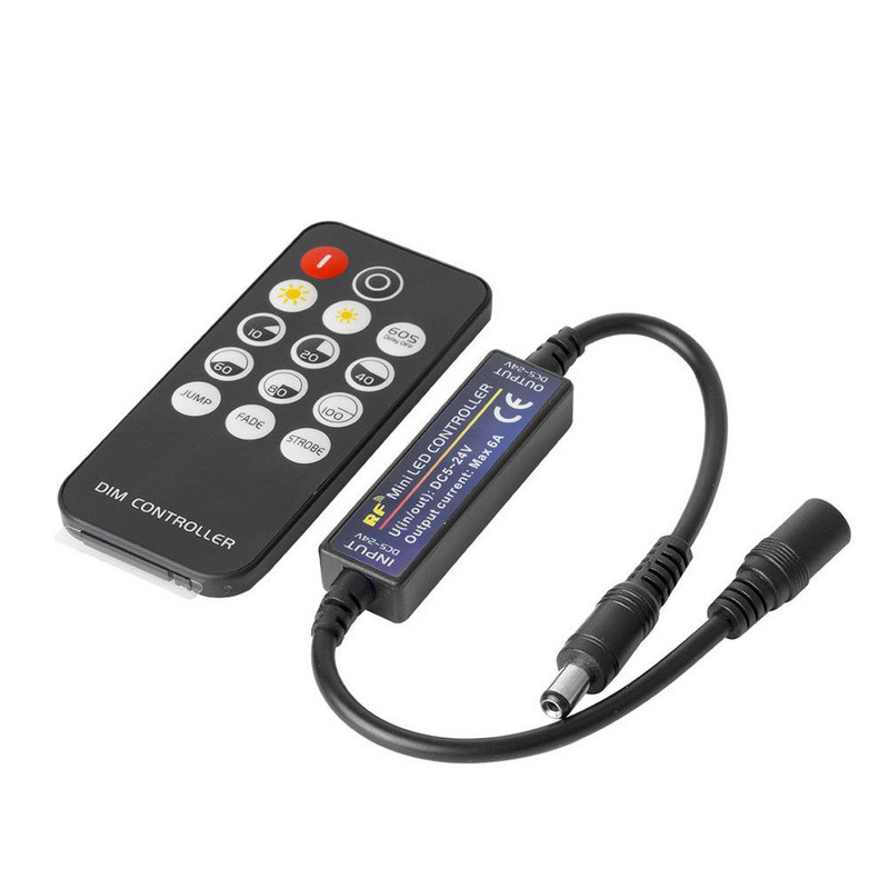 RF14 LED fénycsík vezérlő 17 21 28 gombok 5050 DIM RGB RGBW RGBCCT 4 tűs 5 tűs 6 tűs LED fények szalagvezérlő DC5-24V