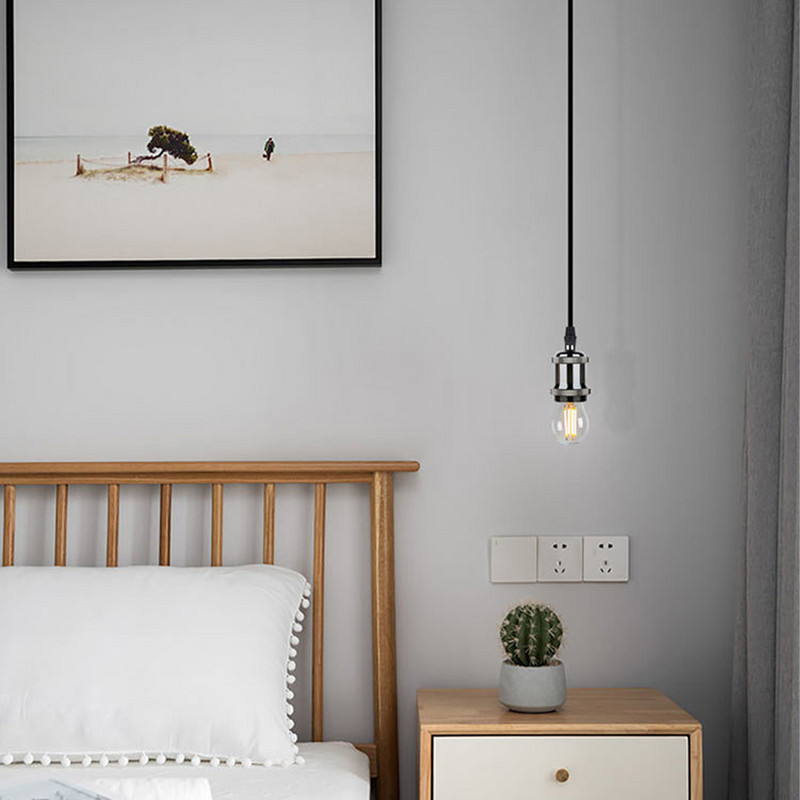 E27 lámpafoglalat Vintage hőálló függőlámpa foglalat ipari lámpatartó lámpa nappali konyhához lakberendezéshez