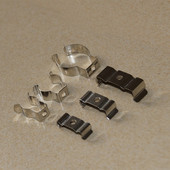 Camal 5db/tétel Króm T4/T5/T8 LED-es rögzítőkapcsok / csőkapcsok Fény világítási tartozékok Fix klips rögzítőkonzol Nikkelezés