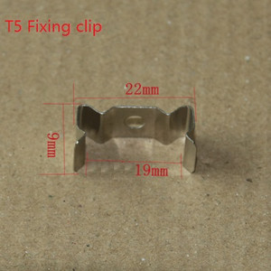 Camal 5db/tétel Króm T4/T5/T8 LED-es rögzítőkapcsok / csőkapcsok Fény világítási tartozékok Fix klips rögzítőkonzol Nikkelezés