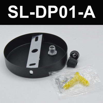 Függesztett csillár Lámpalap Fém Mennyezet Fix alváz Fekete Faltalp Rögzített Tartozékok 10cm Barkácsolás Retro Függeszték Eszközök