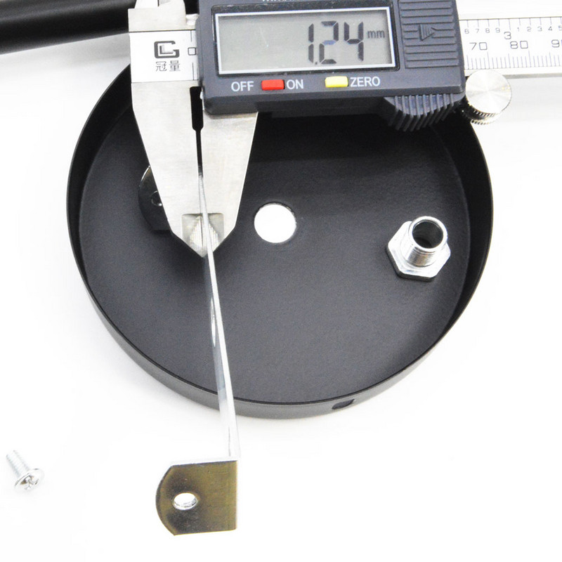 Függesztett csillár Lámpalap Fém Mennyezet Fix alváz Fekete Faltalp Rögzített Tartozékok 10cm Barkácsolás Retro Függeszték Eszközök