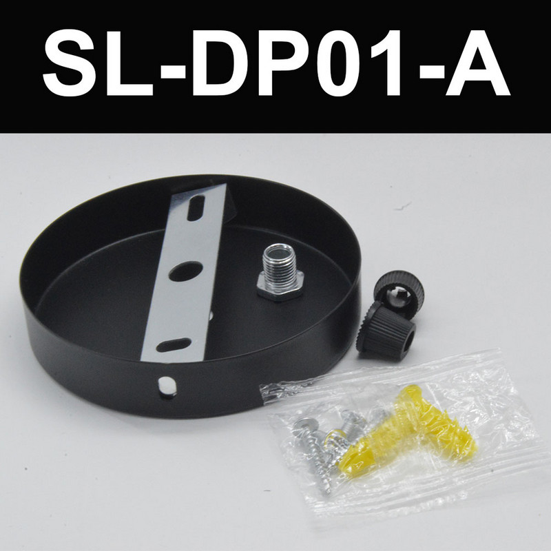 Függesztett csillár Lámpalap Fém Mennyezet Fix alváz Fekete Faltalp Rögzített Tartozékok 10cm Barkácsolás Retro Függeszték Eszközök