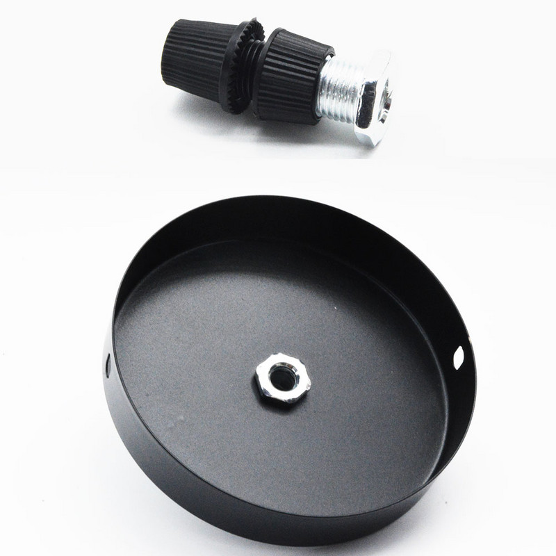 Függesztett csillár Lámpalap Fém Mennyezet Fix alváz Fekete Faltalp Rögzített Tartozékok 10cm Barkácsolás Retro Függeszték Eszközök