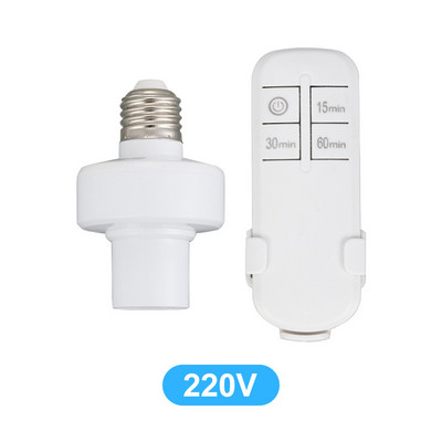 E27 vezeték nélküli távirányító lámpa talp BE/KI kapcsoló Aljzattartó 15M hatótávolságú RC Smart Device 110V 220V