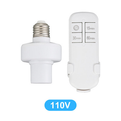 E27 vezeték nélküli távirányító lámpa talp BE/KI kapcsoló Aljzattartó 15M hatótávolságú RC Smart Device 110V 220V