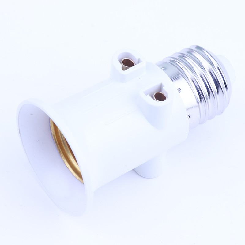 Μετατροπή βάσης υποδοχής βάσης λυχνίας προσαρμογέα λαμπτήρα PBT E27 με πρίζα EU AC100-240V 4A για φώτα