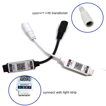 Mini RGB Bluetooth Controller DC 5V 12V 24V Music BT Smart APP Controller Light Strip for RGB LED Strip