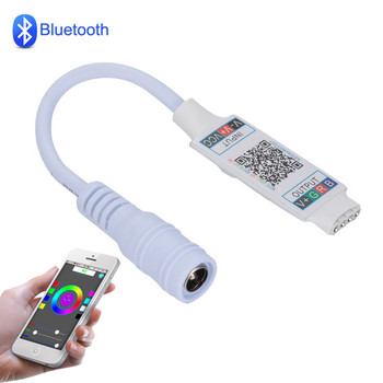 Mini RGB Bluetooth-съвместим контролер DC 5V 12V 24V Music BT Smart APP контролер Управление на светлинна лента за RGB LED лента