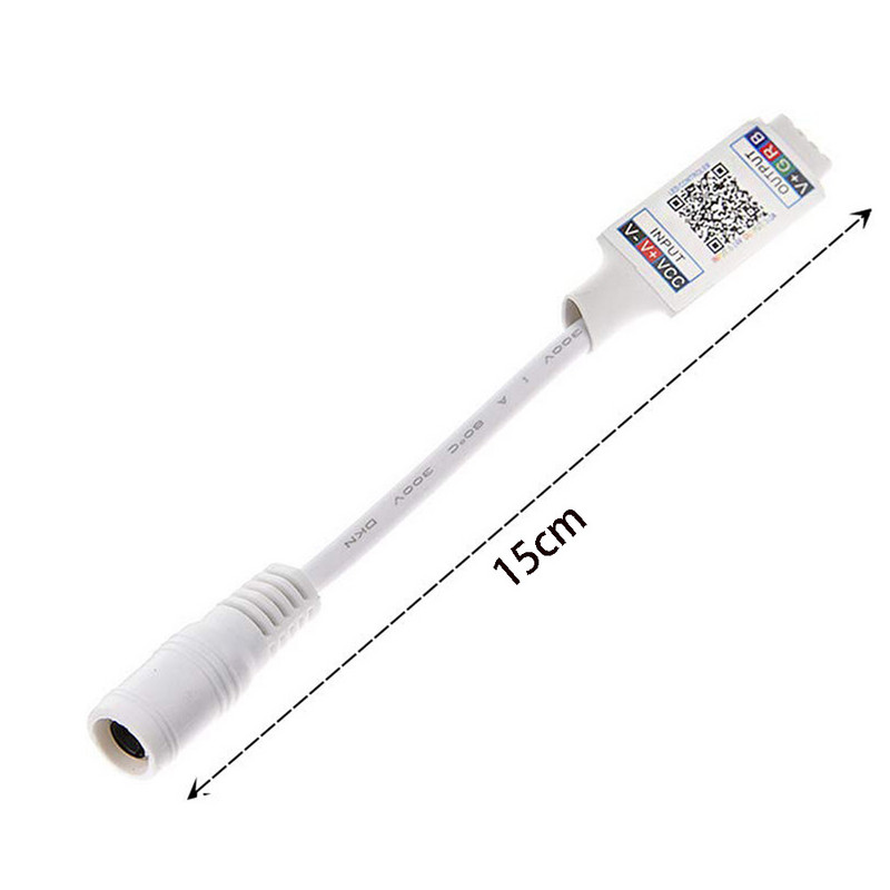 Mini RGB Bluetooth-kompatibilis vezérlő DC 5V 12V 24V Music BT Smart APP vezérlő Fénycsík vezérlés RGB LED szalaghoz