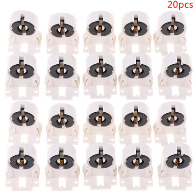 10db/20db/csomag T8/G13 fluoreszkáló lámpatartó Hőálló lámpatartó Fénycső tartó Lámpatartozékok