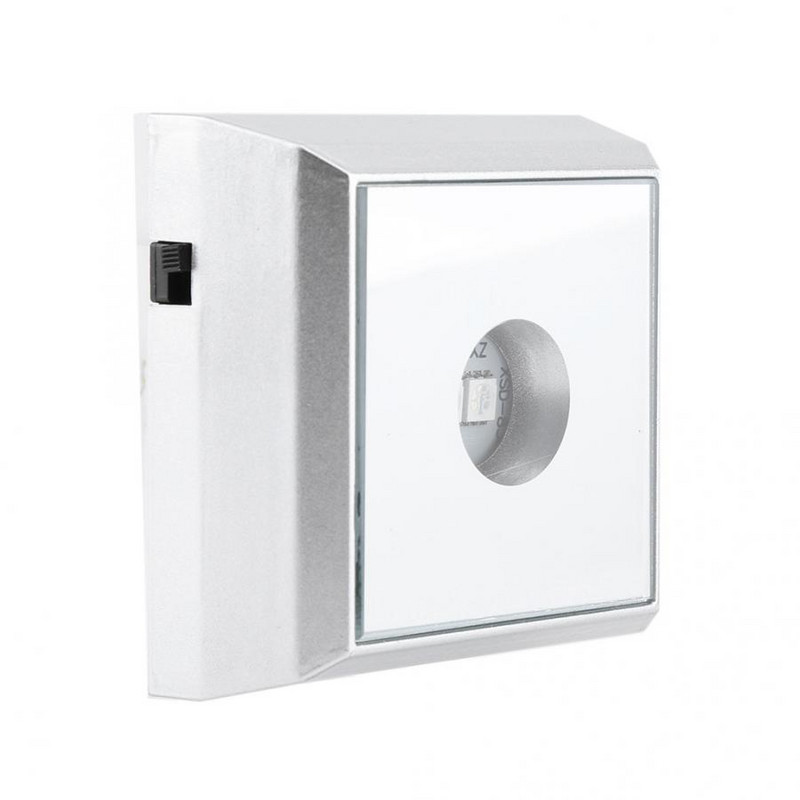 Négyzet alakú ezüst műanyag LED lámpatalp színes fényű állványtartó asztali dekoráció kristály akril szobor műtárgy ékszer kijelzőhöz