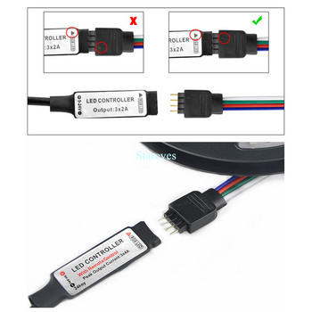 1 брой DC5V USB LED RGB контролер Mini 3Key Dimmer IR 24Key RF 17key Bluetooth безжично дистанционно управление за 5V RGB LED лента