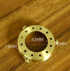 100% sárgaréz háromlyukú gyűrű E27 E14 csavaros lámpaernyő fix gyűrűs tartó ernyő és aljzatcsatlakozó fix réz lámpatartozékok