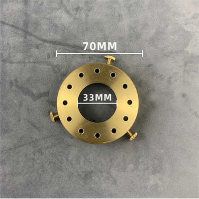 100% sárgaréz háromlyukú gyűrű E27 E14 csavaros lámpaernyő fix gyűrűs tartó ernyő és aljzatcsatlakozó fix réz lámpatartozékok