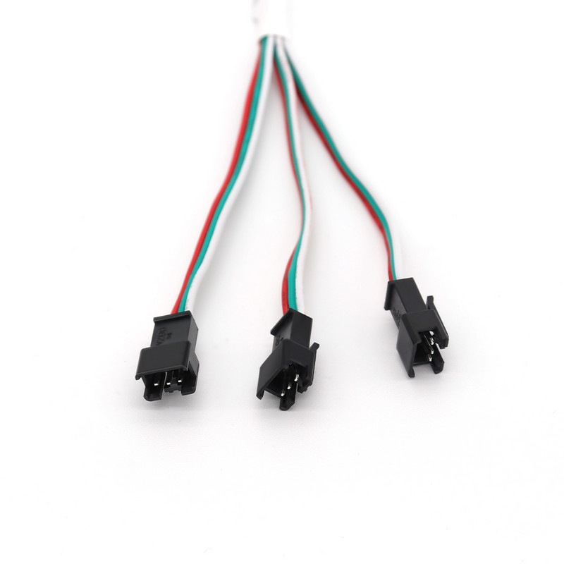 Mini jelerősítő átjátszó 3/4/8 fej WS2812B WS2811 16703 SK6812 3 Pin RGBIC címezhető LED szalagos sztring modulhoz 5-24V