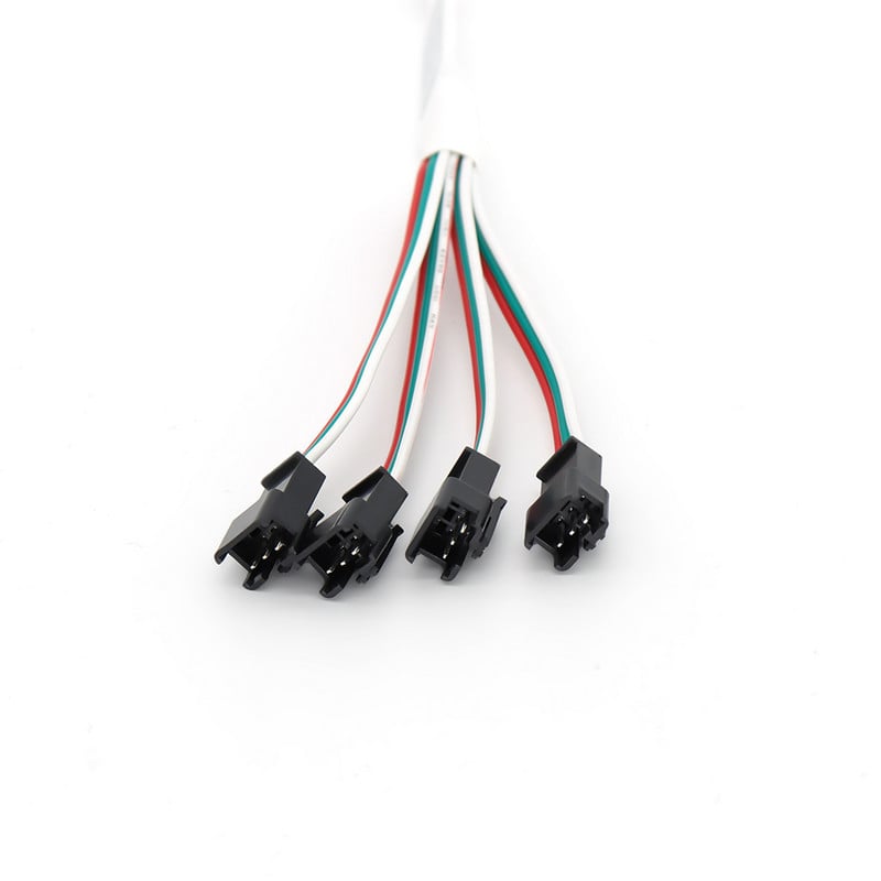 Mini jelerősítő átjátszó 3/4/8 fej WS2812B WS2811 16703 SK6812 3 Pin RGBIC címezhető LED szalagos sztring modulhoz 5-24V