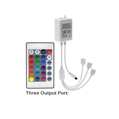 24 kulcsos RGB vezérlő 12 V rgb LED fényszalag 4 tűs csatlakozó Univerzális távirányító IR vezérlő 5050 2835 LED szalaglámpa