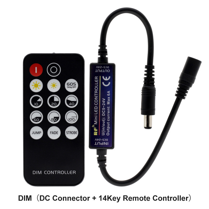 Új érkezésű LED szalagos RF távirányító egyszínű / dupla fehér / RGB / RGBW / RGB+CCT LED szalagvezérléshez.