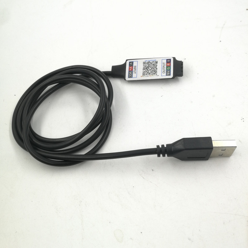 Wifi USB Mini RGB Bluetooth vezérlő DC 5V 12V 24V Mini Music Bluetooth vezérlő fénycsík vezérlő RGB LED szalaghoz