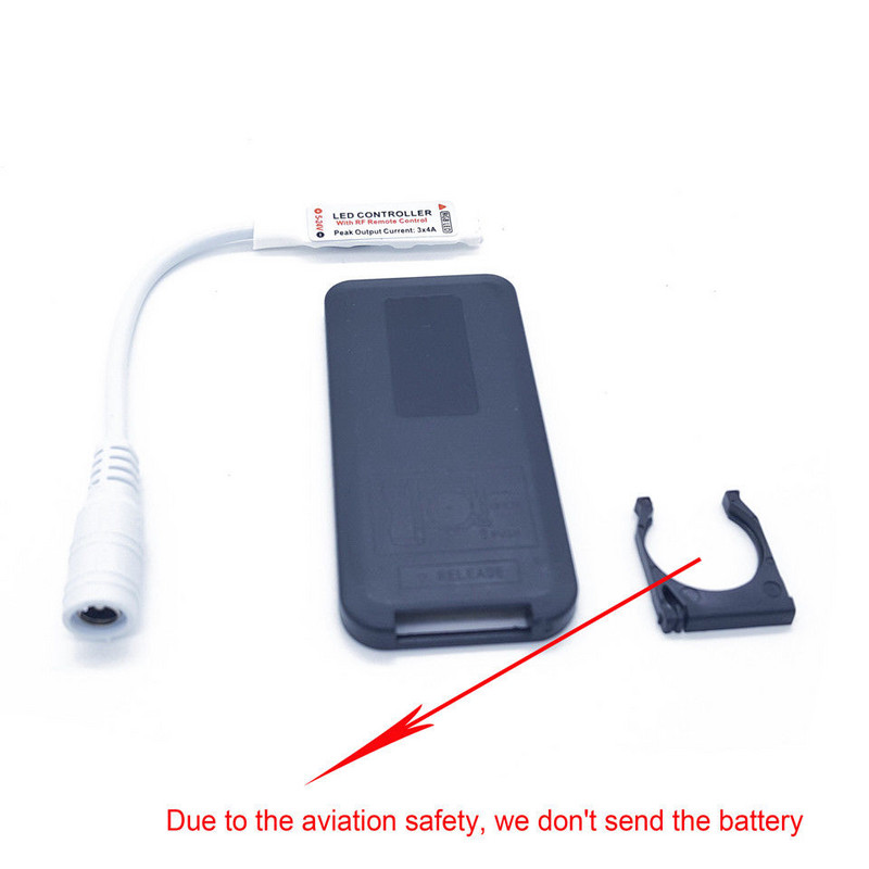 Mini Led RGB távirányító DC 5V-24V 17 gombos RF vezeték nélküli fényerő-szabályozó LED szalaglámpákhoz 4 tűs csatlakozás
