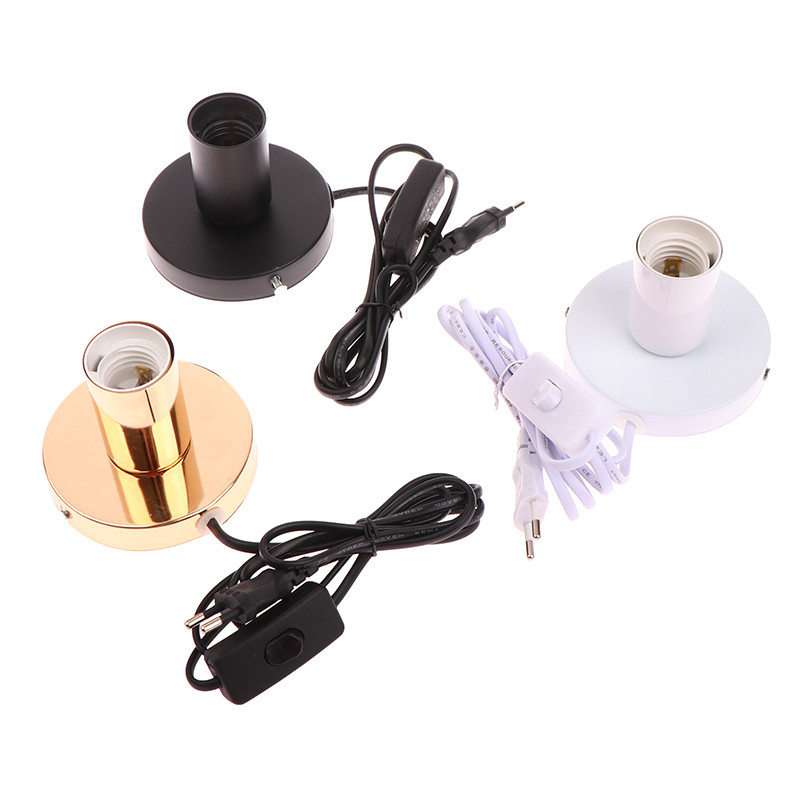 1,5 M kábel Éjszakai lámpa vonalas lámpafejjel E27 lámpafoglalat asztali lámpa dekorációs lámpa polírozott fém asztali lámpatalp tartó