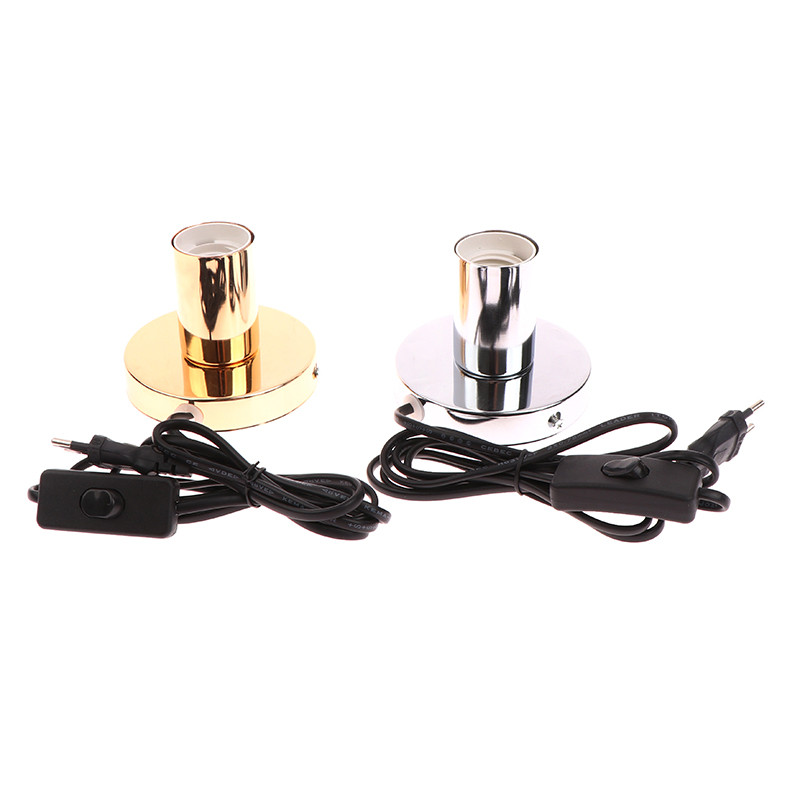 1,5 M kábel Éjszakai lámpa vonalas lámpafejjel E27 lámpafoglalat asztali lámpa dekorációs lámpa polírozott fém asztali lámpatalp tartó