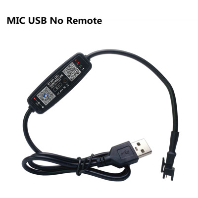 WS2812B LED pixelvezérlő APP Bluetooth zene mikrofonnal 28 gombos távirányító WS2812 SK6812 WS2811 címezhető szalagfény USB DC-hez