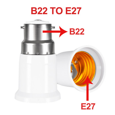 GU10 E14 E27 B22 LED lámpa Aljzat Alap típusa AC táphoz US EU Dugós lámpa Tartó Izzó adapter Átalakító BE KI gomb kapcsoló