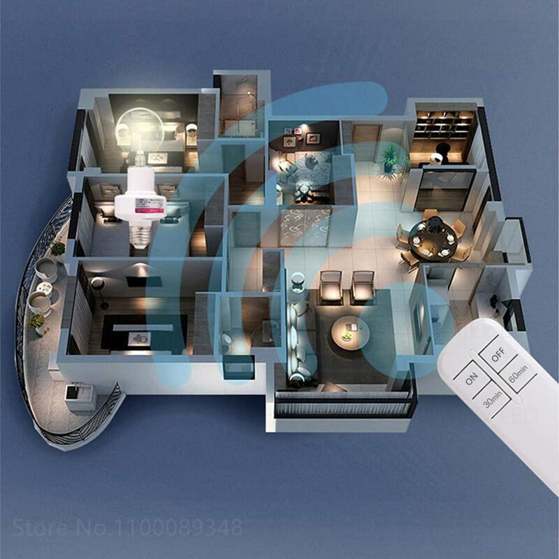 E27 vezeték nélküli távirányítós lámpa AC220V tartó Kiváló minőségű 20M alap be/ki kapcsoló aljzat tartomány intelligens eszköz LED izzóhoz