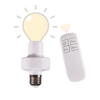 Βάσεις λαμπτήρων RnnTuu E27 Ασύρματη υποδοχή λυχνίας τηλεχειριστηρίου με υποδοχή διακόπτη χρονοδιακόπτη τηλεχειρισμού 220V/110V Έξυπνη συσκευή για λάμπα LED