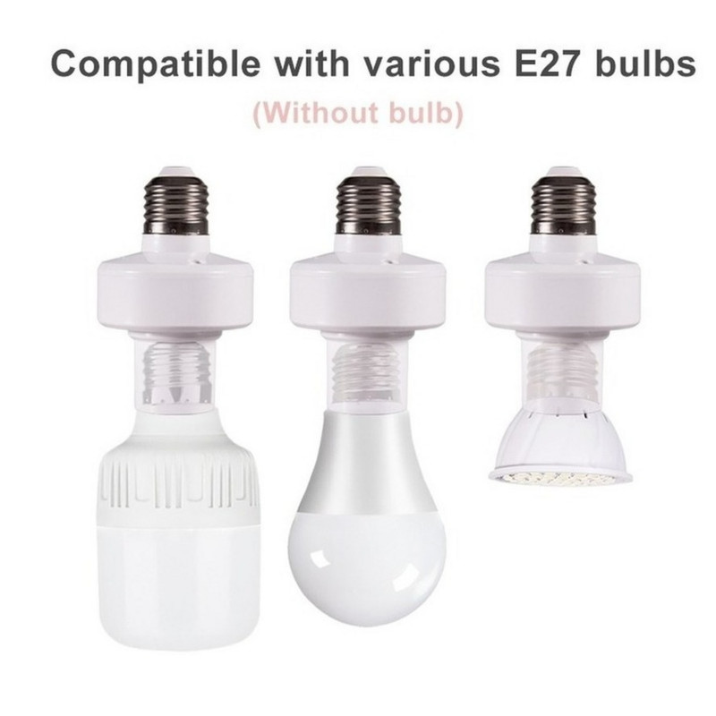 RnnTuu E27 Lámpatalpok Vezeték nélküli távirányítós lámpatartó távvezérlő kapcsoló aljzattal 220V/110V okoseszköz LED izzóhoz
