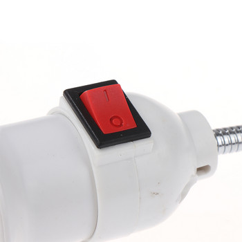 EU Plug από ανοξείδωτο χάλυβα E27 Μετατροπή βάσης λαμπτήρων LED Light Wall εύκαμπτος μετατροπέας βάσης λαμπτήρων με διακόπτη LED κεφαλής υποδοχή λαμπτήρα
