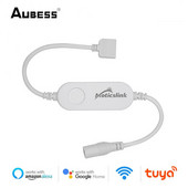 Tuya WiFi RGBW vezérlő DC5-24V LED fénycsíkhoz RGB vezérlő Smart Life APP időzítés hangvezérlés az Alexa Google Home segítségével