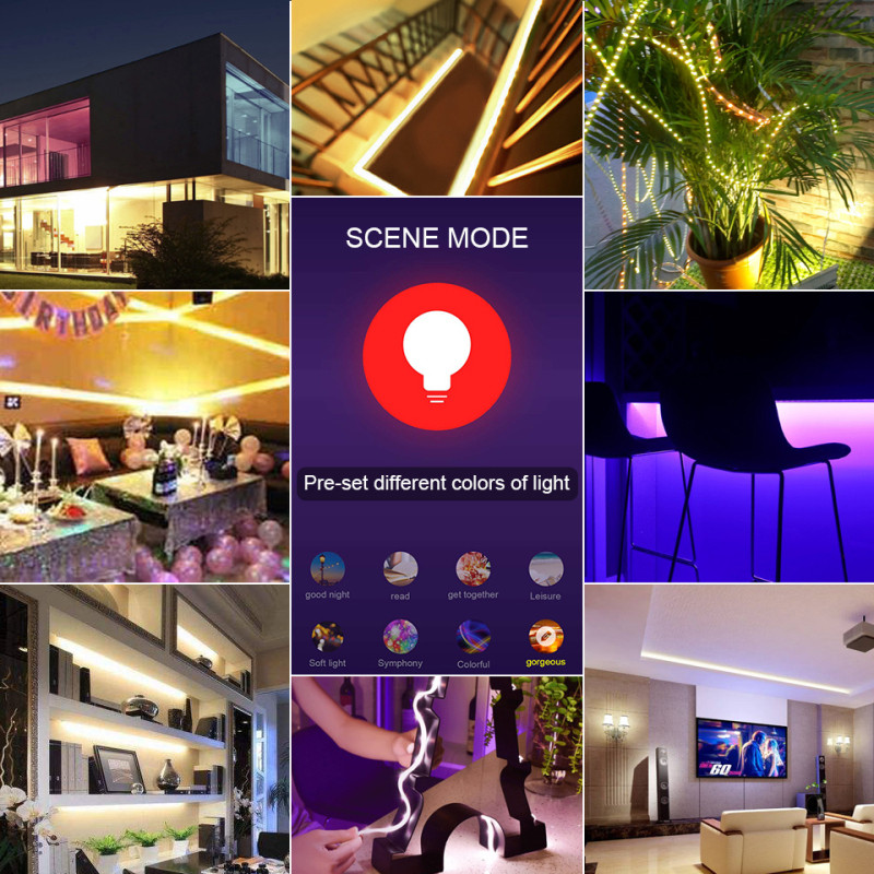 Tuya WiFi RGBW vezérlő DC5-24V LED fénycsíkhoz RGB vezérlő Smart Life APP időzítés hangvezérlés az Alexa Google Home segítségével