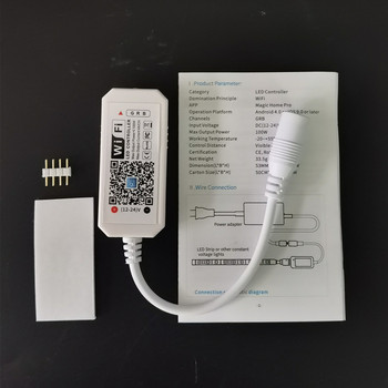 Magic Home Mini RGB RGBW WiFi Controller DC5-24V για Λειτουργία χρονισμού φωτός πάνελ Led Strip 16 εκατομμύρια χρώματα Έλεγχος Smartphone