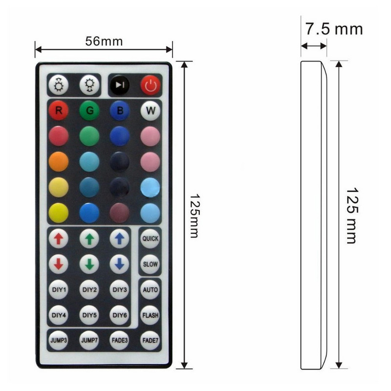 DC12V 24 taste/44 taste Telecomandă IR Control RGB SMD3528/5050/5730/5630/3014 RGB LED Strip Light Mini controler Magic Home