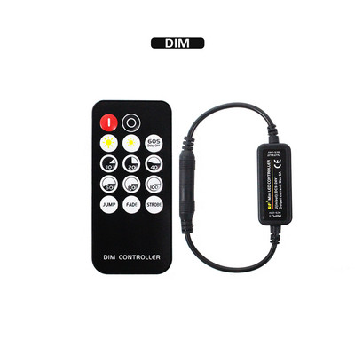 Controller LED 12V Mini DC 5V 4Pin RGB CCT 24V 5Pin RGBW Controller 2.4g RF LED fără fir bandă Dimmer Dimmer Telecomanda