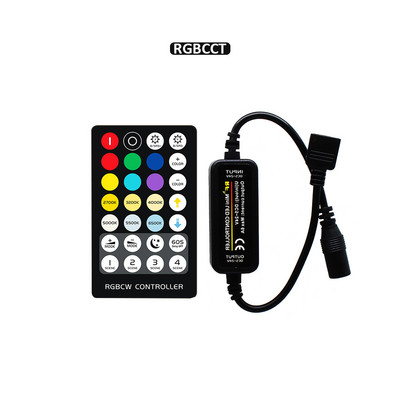 Controller LED 12V Mini DC 5V 4Pin RGB CCT 24V 5Pin RGBW Controller 2.4g RF LED fără fir bandă Dimmer Dimmer Telecomanda
