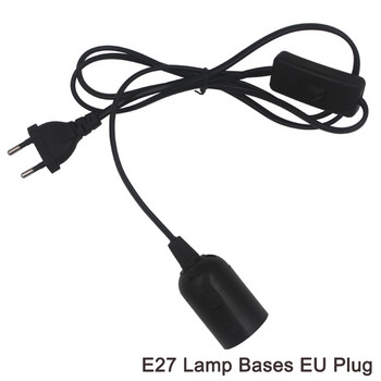 Βάση λάμπας E27 E14 Κρεμαστό κρεμαστό LED Φωτιστικό LED Λαμπτήρας υποδοχής Προσαρμογέας καλωδίου με διακόπτη On/Off