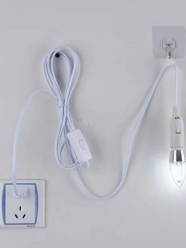 Lampas pamatne E27 E14 EU piekarināms piekarināms LED gaismas ķermeņa spuldzes ligzdas turētāja vada adapteris ar ieslēgšanas/izslēgšanas slēdzi