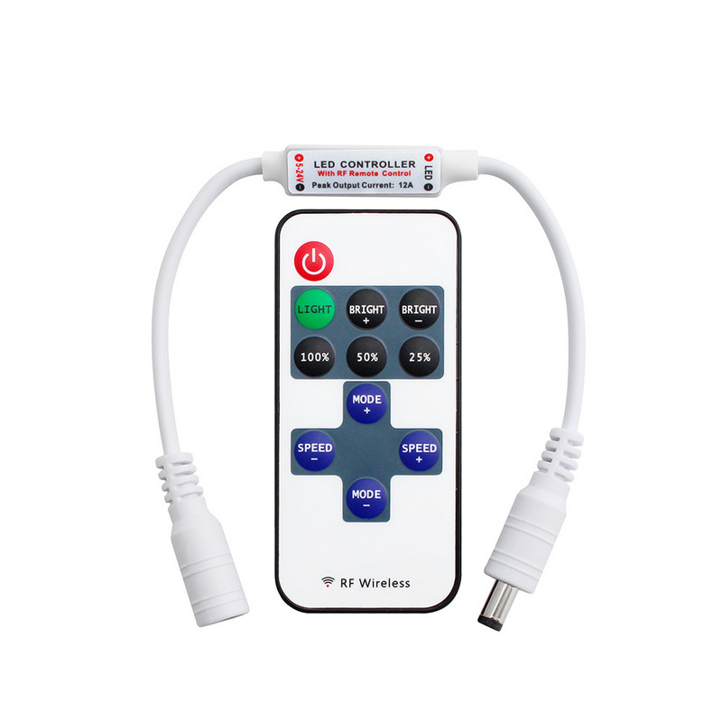 DC 5-24V 11 taste RF LED bandă telecomandă LED Dimmer 11 taste DC control 11 taste-USB-control pentru LED 5050 2835 bandă unică