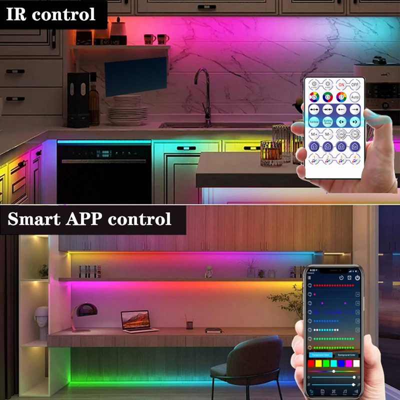 Telecomandă WS2812 WS2811 cu LED-uri DC5-24V Telecomandă AAP muzicală compatibilă cu Bluetooth pentru bandă LED SK6812 Pixel